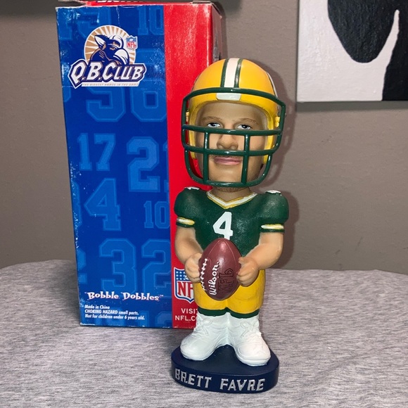 Vintage Green Bay Packers Brett Favre Bobblehead - Picture 1 of 3